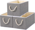 Yawinhe Collapsible Storage Bins 3-Pack, Large Fabric Baskets by Yawinhe