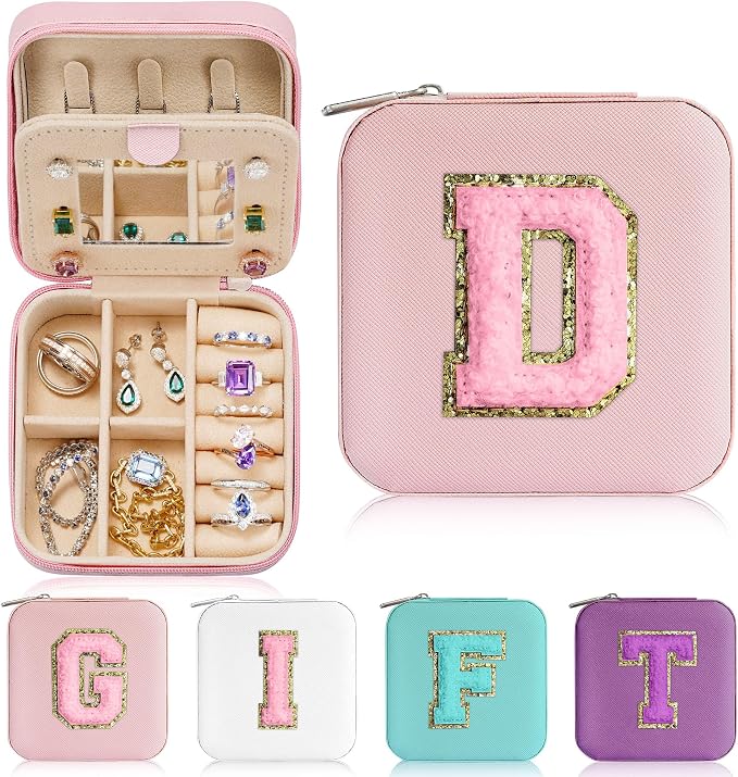 Parima Initial Jewelry Box for Women Girls by PARIMA