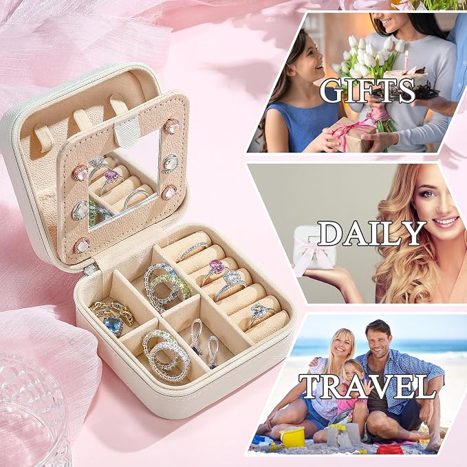 Parima Women's Jewelry Organizer | Necklace, Ring Organizer | White, Letter Z - Image 8