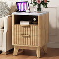 AMERLIFE Fluted Nightstand by AMERLIFE