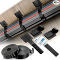 Cable Management Kit – 40 Self-Adhesive Hook and Loop Ties by Tapsi