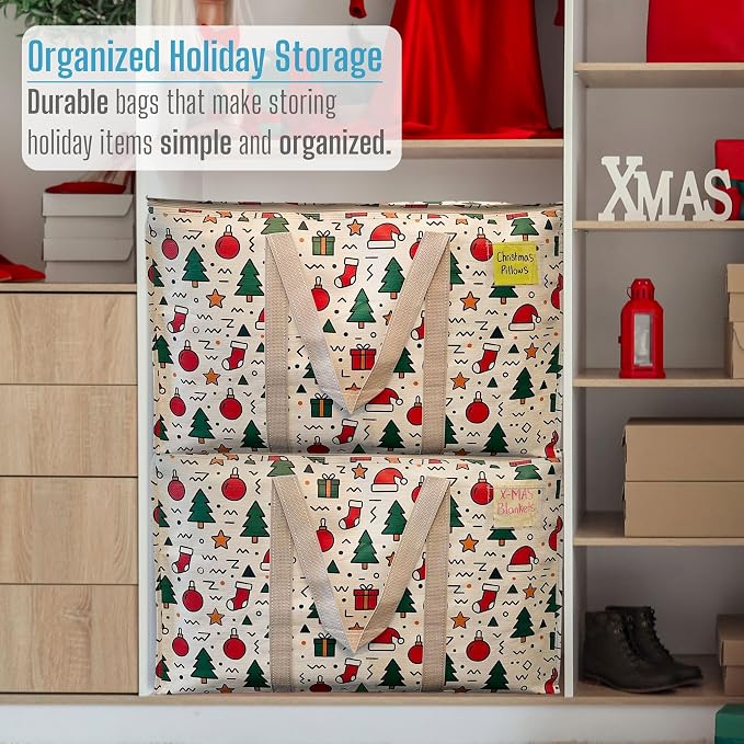 VENO 6 Pack Moving Bags and Large Christmas Storage Bins - Image 6