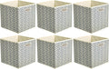 Amazon Basics Collapsible Cube Storage Organizer Bins, 10.5 x 10.5 x 11 inches by AmazonBasics