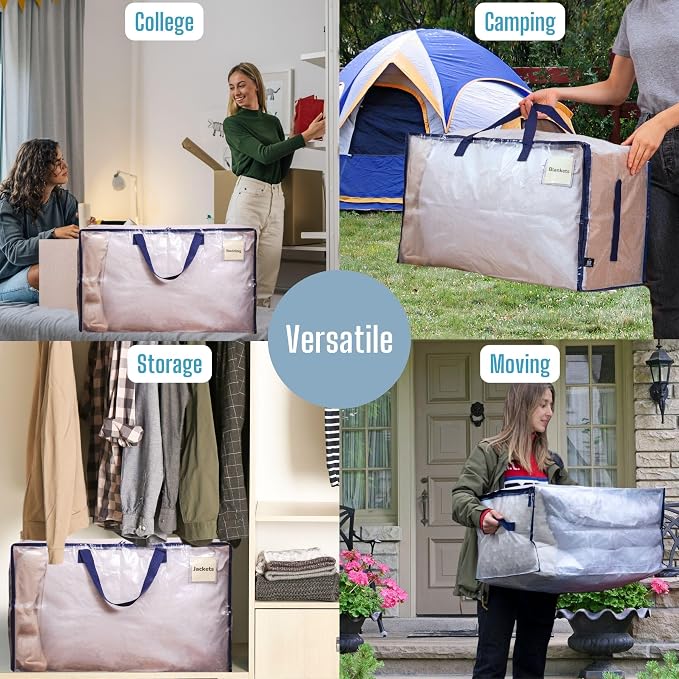 VENO 6 Pack Moving Bags and Large Christmas Decoration Storage Bins - Image 7
