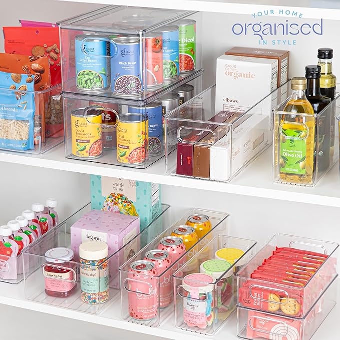 primebox Plastic Food Storage 6 Pack Clear Container Bin - Image 7