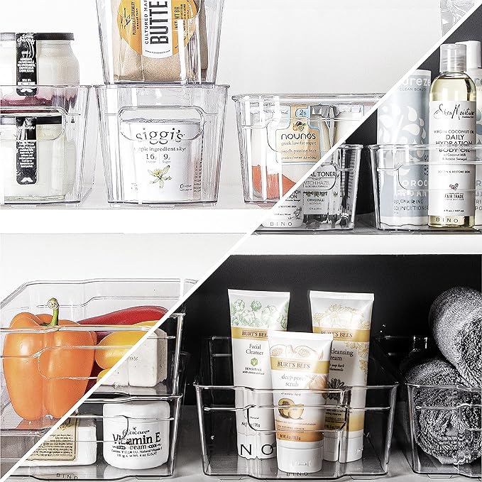 BINO | Stackable Plastic Storage Bins, Medium - Image 5