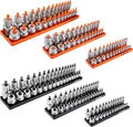 OEMTOOLS 22418 Magnetic Socket Organizer Set, 6-Piece Holder Set Includes 1/4" by OEMTOOLS