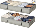 2-Pack Under Bed Storage Containers, 6 Inches Tall Underbed Clothes Storage by Makestorageclosetolife