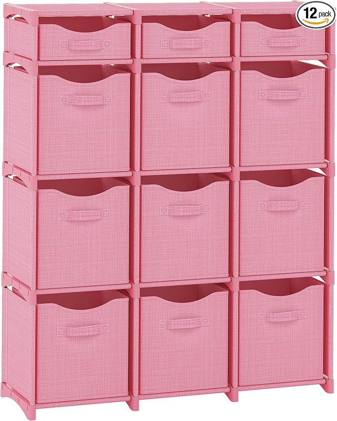 12 Cube Closet Organizers And Storage | Includes All Storage Cube Bins | Easy by Neaterize