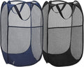 2 Pack Foldable Mesh Popup Laundry Hamper, Laundry Basket Easy to Open and Fold by Unknown