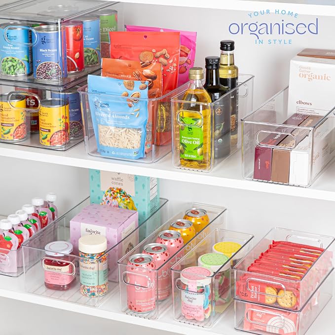 primebox Plastic Food Storage 6 Pack Clear Container Bin - Image 7