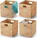 BLUEWEST Water Hyacinth Storage Basket Woven Hyacinth Storage Basket, Laundry by BLUEWEST
