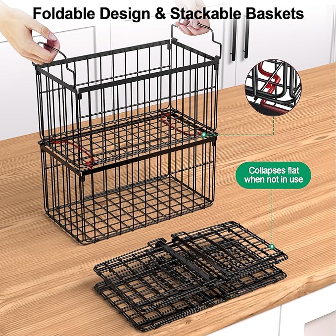 Freezer Organizer Bins, 4 Pack Stackable Deep Chest Freezer Organizer Bins - Image 3