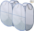 Foldable Mesh Popup Laundry Hamper, Laundry Basket Easy to Open and Fold by Unknown