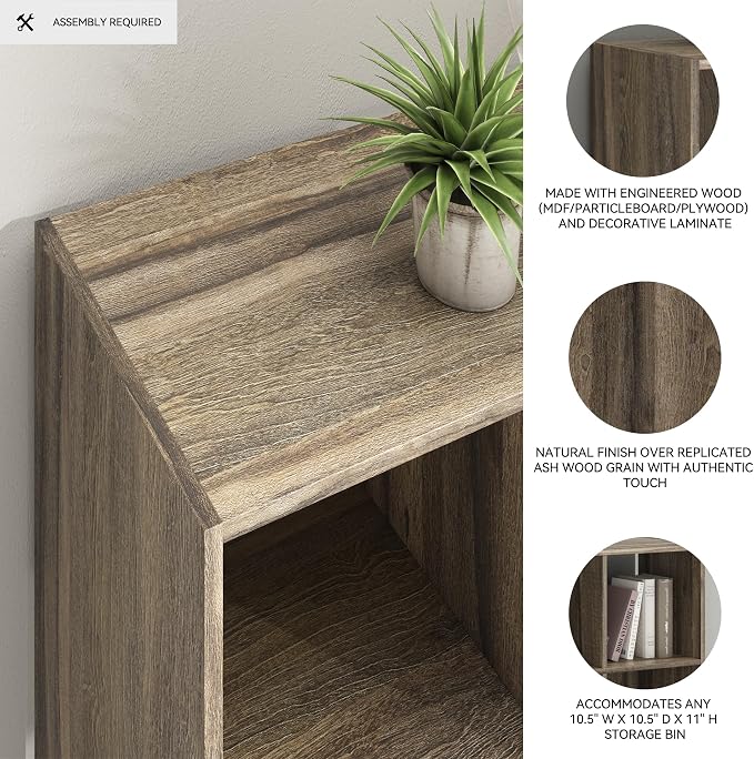 Signature Design by Ashley Shallifer 4 Cube Storage Organizer or Bookcase - Image 4