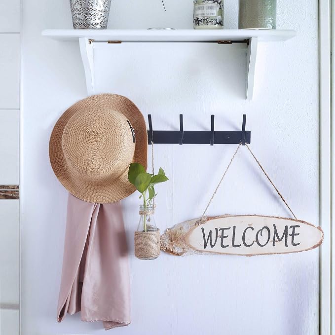 WEBI Coat Rack Wall Mounted, 17-1/8 Inch Hooks - Image 5