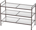 Simple Houseware 3-Tier Stackable Mesh Shoe Rack by SimpleHouseware