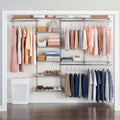 Rubbermaid Configurations Deluxe Custom Closet Kit 4-8 Ft. Adjustable Metal by Rubbermaid