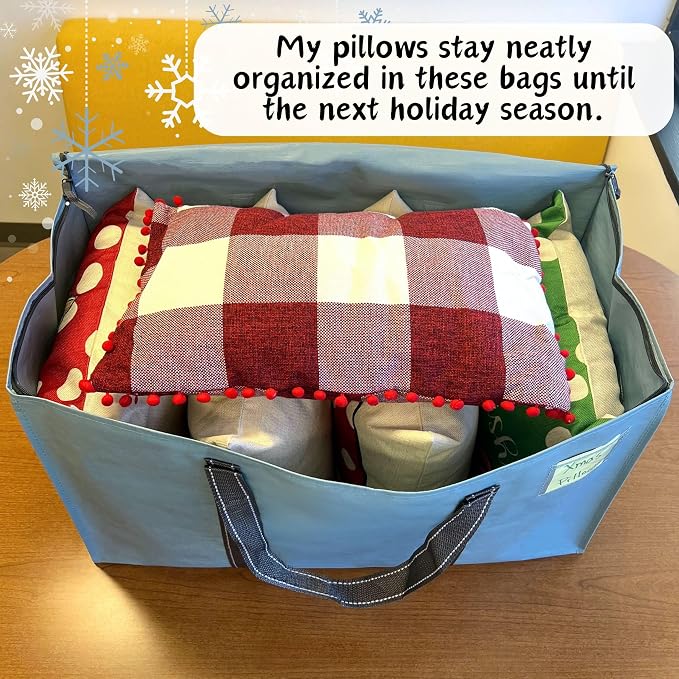 VENO 6 Pack Moving Bags and Large Christmas Storage Bins - Image 2