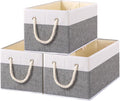 Yawinhe Collapsible Storage Bins 3-Pack, Large Fabric Baskets by Yawinhe