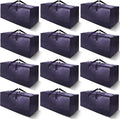 12 Pack Heavy Duty Extra Large Moving Bags W/Backpack Straps by VELVETSURE