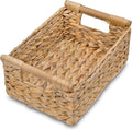 VATIMA Hyacinth Small Wicker Basket 11.6x8.1x4.9" by VATIMA