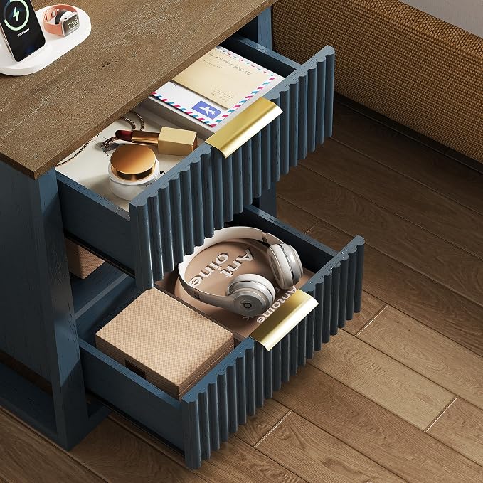 HIFYOBRO Fluted Nightstands Set of 2 - Image 5