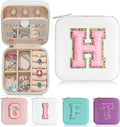 Parima Jewelry Case for Women Girls, H Initial Jewelry Boxes | Small Jewelry by PARIMA