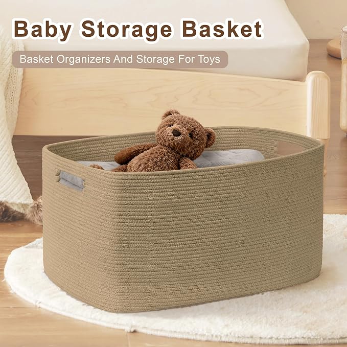 72L Large Wicker Laundry Basket - Image 3