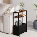 Narrow Side Table, Slim End Tables by Leomonio