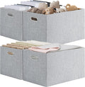 Posprica Closet Organizers and Storage, 4 Pack Large Linen Storage Bins by Posprica