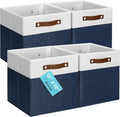 OrganiHaus 12" x 12" x 12" Fabric Cube Storage Bins by OrganiHaus