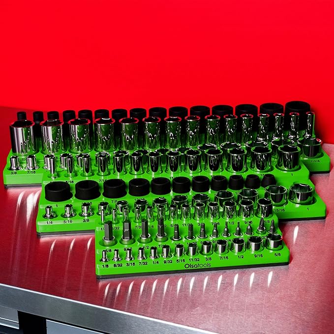 Olsa Tools Magnetic Socket Organizer | 6pc Socket Holder Kit | 1/2-Inch - Image 6