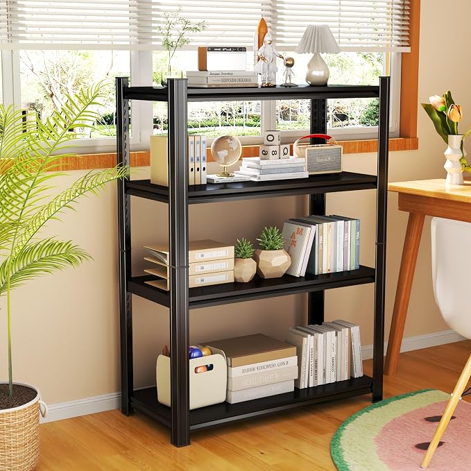 Storage Shelves, Garage Metal Shelving Unit, Adjustable, Double-Layer Column - Image 2