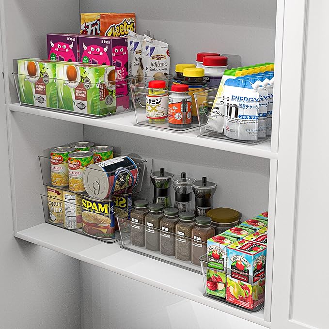 Simple Houseware Clear Storage Bins Organizer - Image 4