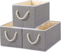 Yawinhe Foldable Fabric Storage Cubes 3-Pack, Collapsible Bins by Yawinhe
